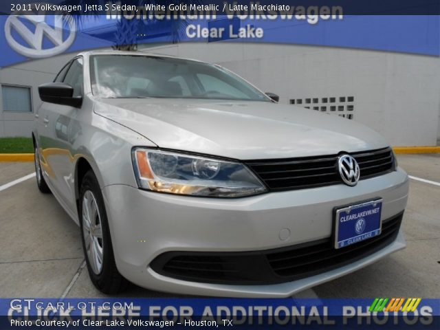 2011 Volkswagen Jetta S Sedan in White Gold Metallic