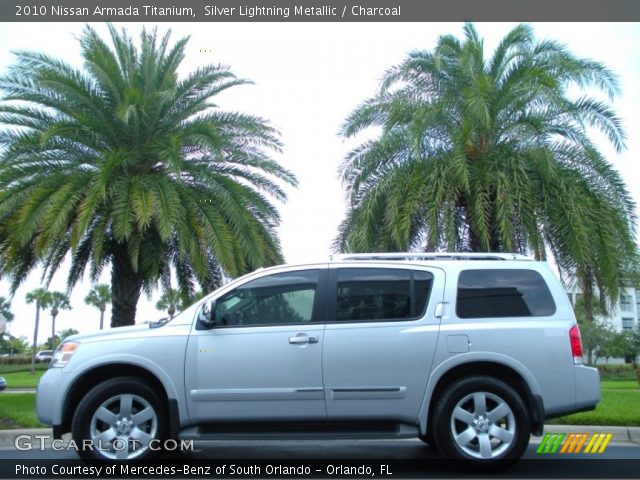 2010 Nissan Armada Titanium in Silver Lightning Metallic