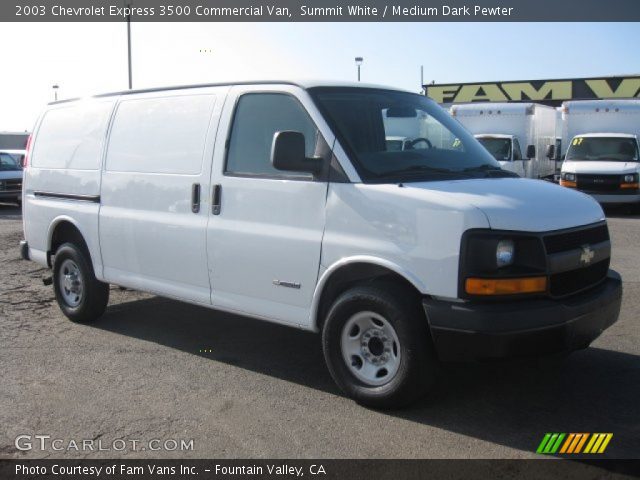 2003 Chevrolet Express 3500 Commercial Van in Summit White