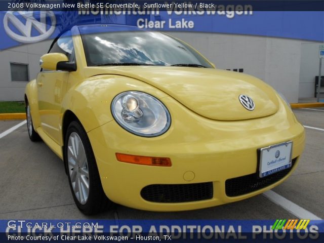 2008 Volkswagen New Beetle SE Convertible in Sunflower Yellow