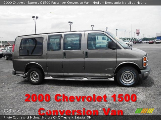 2000 Chevrolet Express G1500 Passenger Conversion Van in Medium Bronzemist Metallic