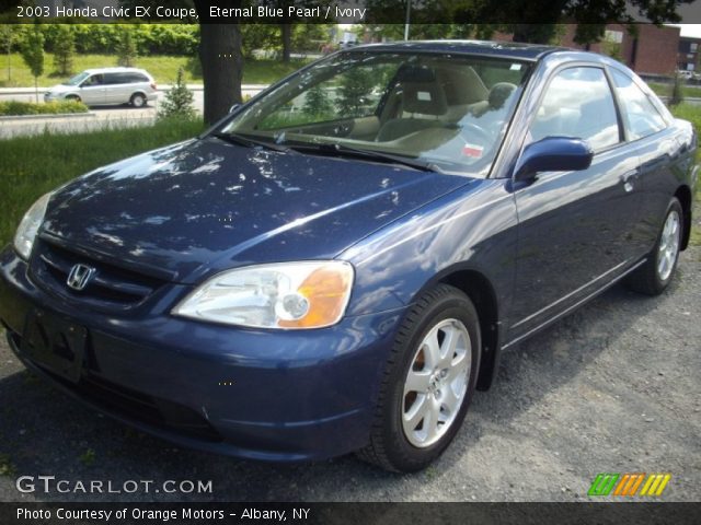 2003 Honda Civic EX Coupe in Eternal Blue Pearl