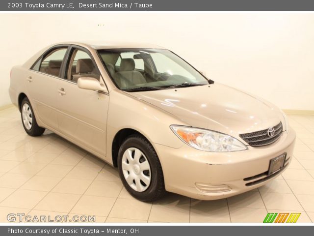 2003 Toyota Camry LE in Desert Sand Mica