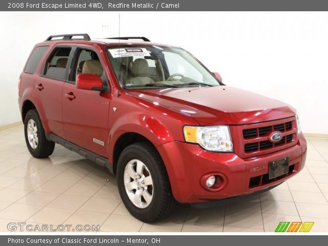 2008 Ford Escape Limited 4WD in Redfire Metallic