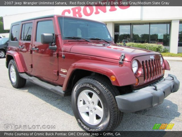 2007 Jeep Wrangler Unlimited Sahara in Red Rock Crystal Pearl