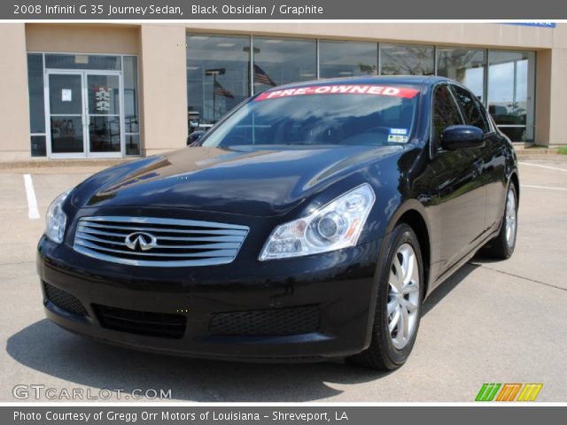 2008 Infiniti G 35 Journey Sedan in Black Obsidian
