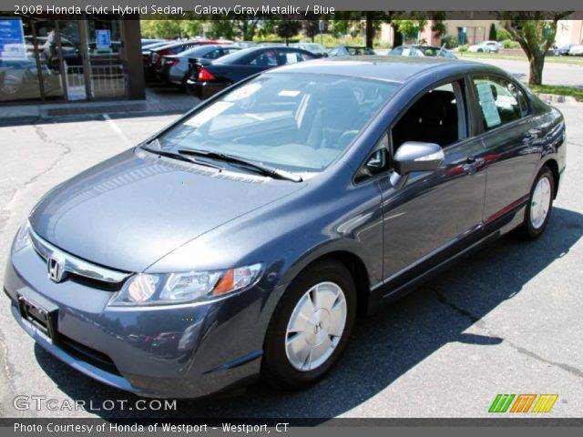2008 Honda Civic Hybrid Sedan in Galaxy Gray Metallic