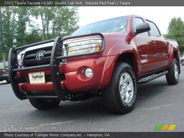 2007 Toyota Tacoma V6 SR5 Double Cab 4x4 in Impulse Red Pearl