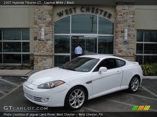 2007 Hyundai Tiburon GT in Captiva White