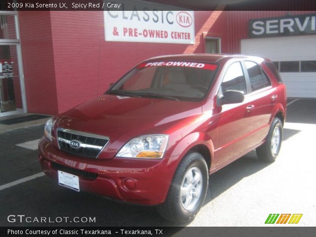 2009 Kia Sorento LX in Spicy Red
