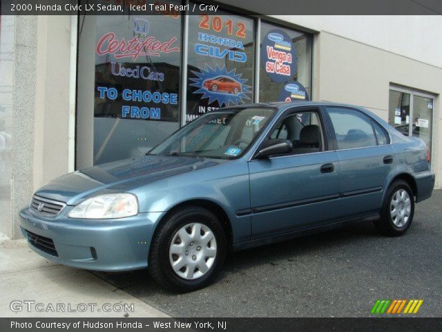 2000 Honda Civic LX Sedan in Iced Teal Pearl