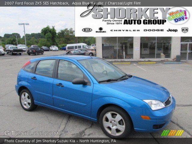 2007 Ford Focus ZX5 SES Hatchback in Aqua Blue Metallic