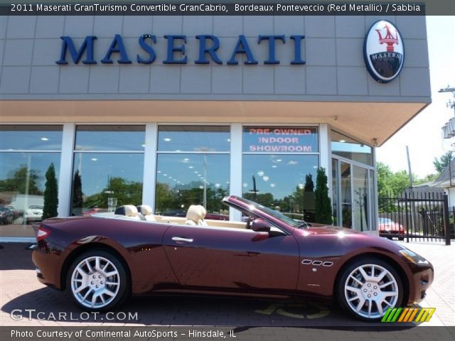 2011 Maserati GranTurismo Convertible GranCabrio in Bordeaux Ponteveccio (Red Metallic)