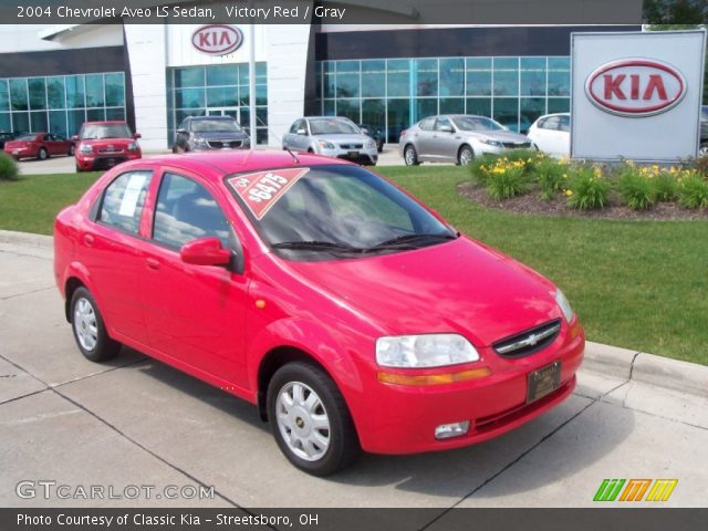 2004 Chevrolet Aveo LS Sedan in Victory Red