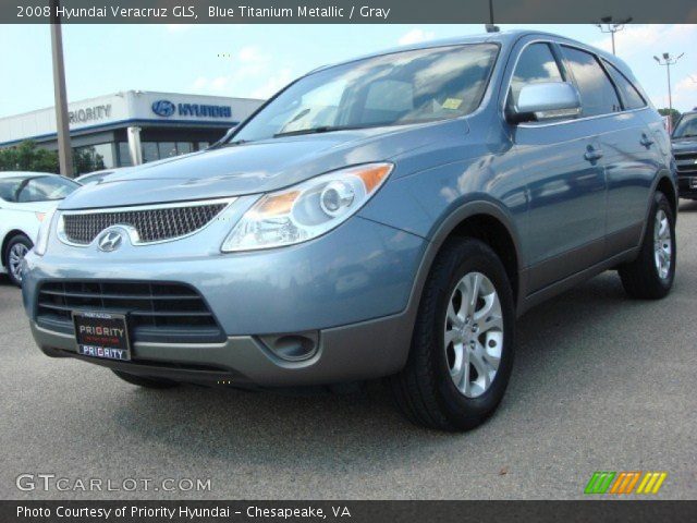 2008 Hyundai Veracruz GLS in Blue Titanium Metallic