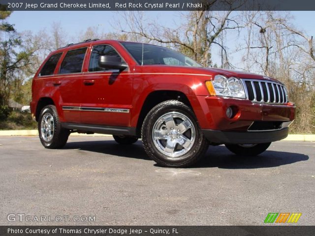 2007 Jeep Grand Cherokee Limited in Red Rock Crystal Pearl