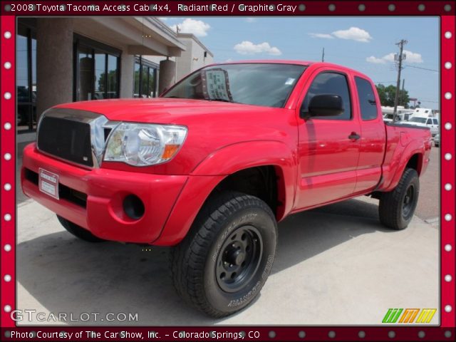 2008 Toyota Tacoma Access Cab 4x4 in Radiant Red