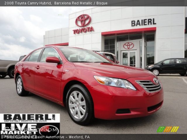 2008 Toyota Camry Hybrid in Barcelona Red Metallic