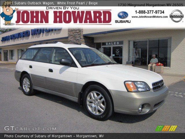 2001 Subaru Outback Wagon in White Frost Pearl