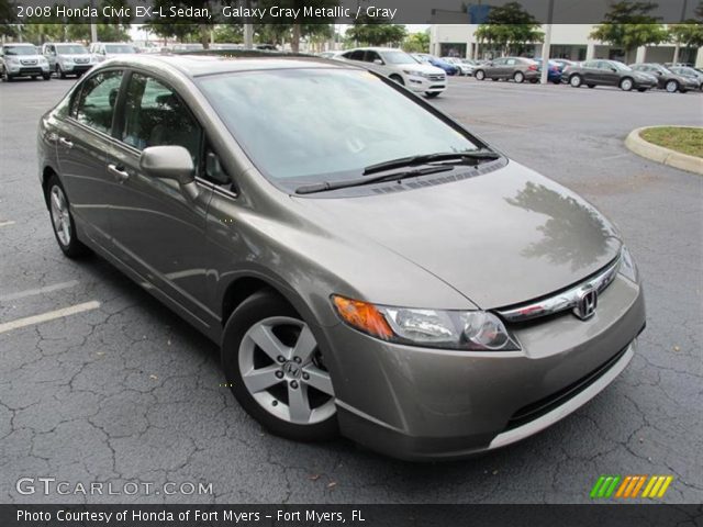 2008 Honda Civic EX-L Sedan in Galaxy Gray Metallic