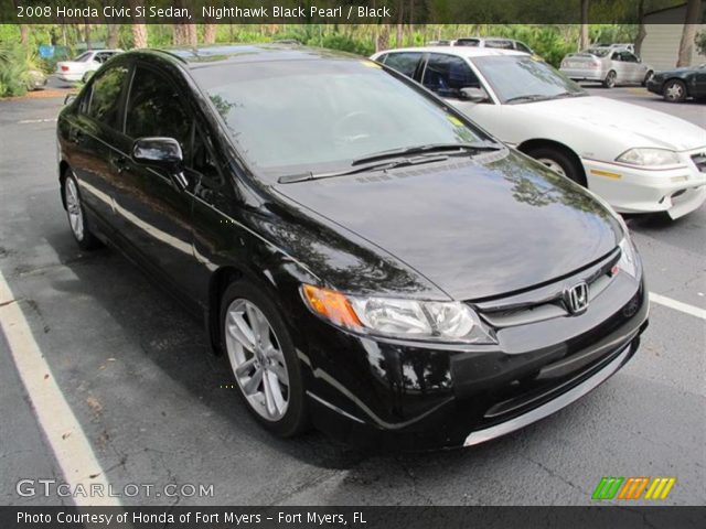 2008 Honda Civic Si Sedan in Nighthawk Black Pearl
