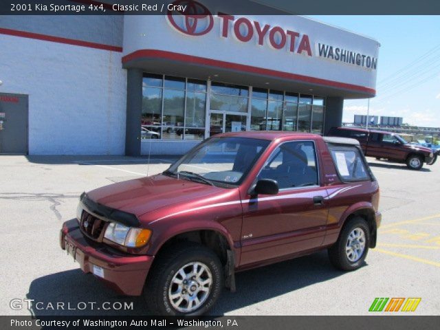 2001 Kia Sportage 4x4 in Classic Red