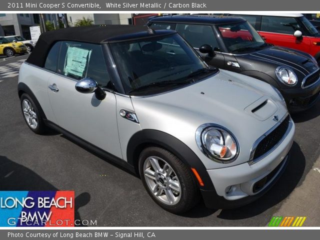 2011 Mini Cooper S Convertible in White Silver Metallic