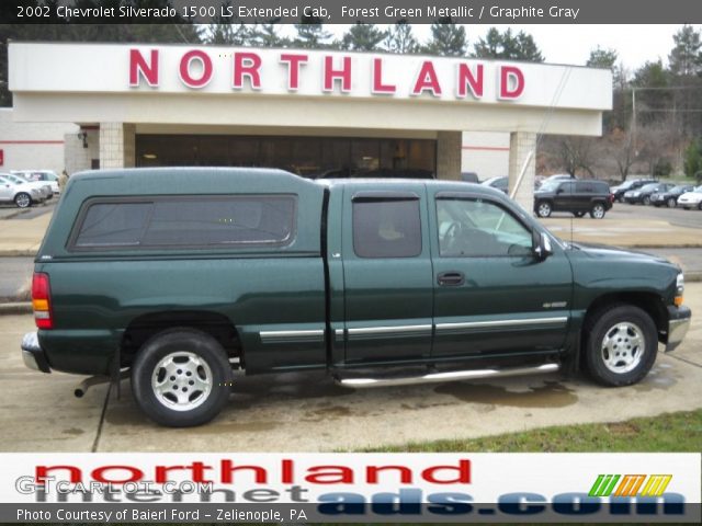 2002 Chevrolet Silverado 1500 LS Extended Cab in Forest Green Metallic