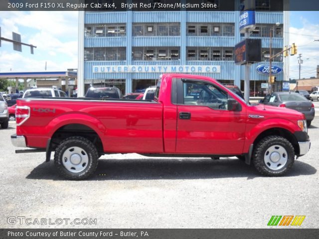 2009 Ford F150 XL Regular Cab 4x4 in Bright Red