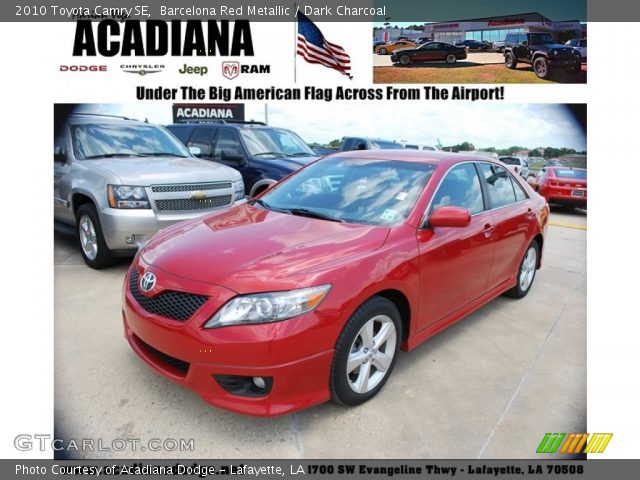 2010 Toyota Camry SE in Barcelona Red Metallic