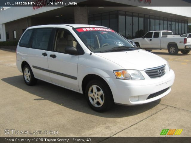 2001 Mazda MPV DX in Pure White