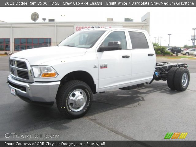 2011 Dodge Ram 3500 HD SLT Crew Cab 4x4 Chassis in Bright White