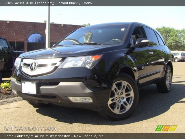 2009 Acura MDX Technology in Formal Black