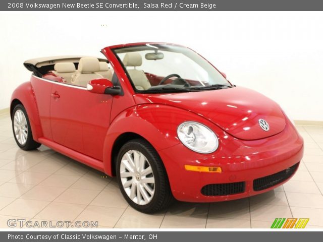2008 Volkswagen New Beetle SE Convertible in Salsa Red