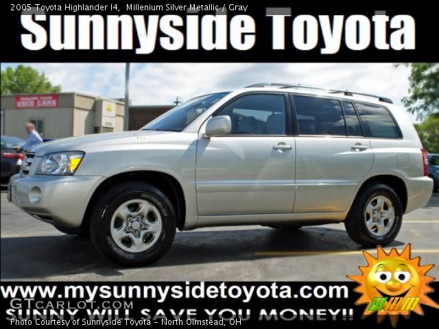 2005 Toyota Highlander I4 in Millenium Silver Metallic