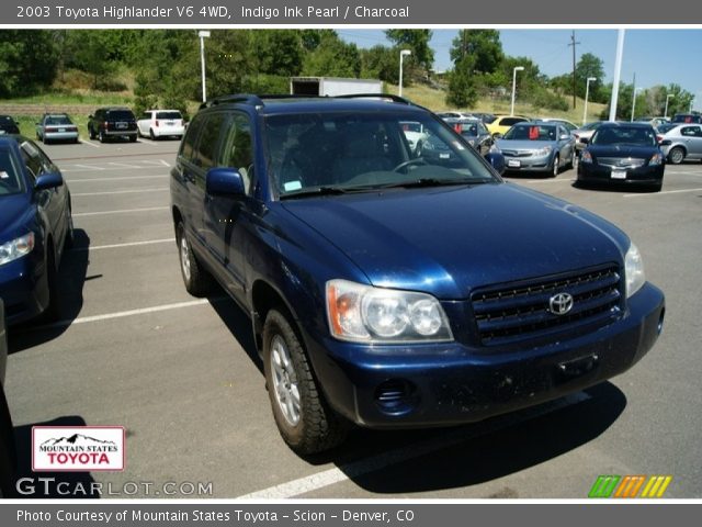 2003 Toyota Highlander V6 4WD in Indigo Ink Pearl