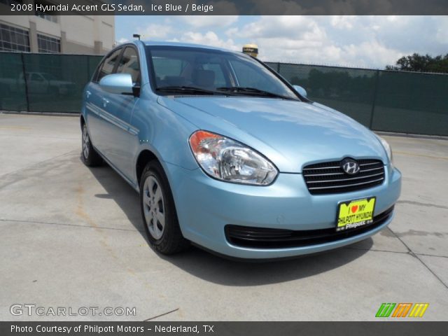 2008 Hyundai Accent GLS Sedan in Ice Blue