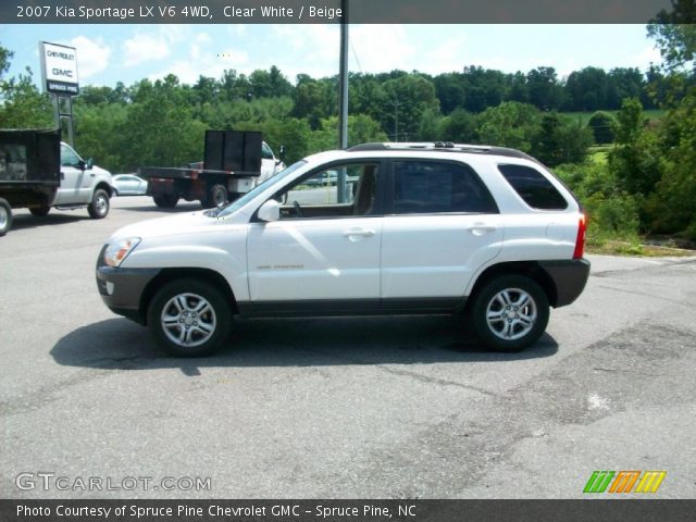 2007 Kia Sportage LX V6 4WD in Clear White