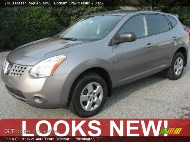 2008 Nissan Rogue S AWD in Gotham Gray Metallic