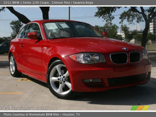 2011 BMW 1 Series 128i Coupe in Crimson Red