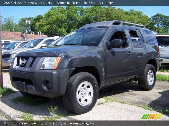 2007 Nissan Xterra X 4x4 in Night Armor Black Metallic