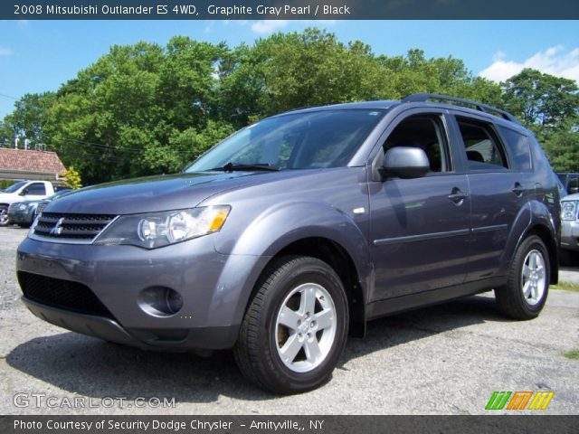 2008 Mitsubishi Outlander ES 4WD in Graphite Gray Pearl