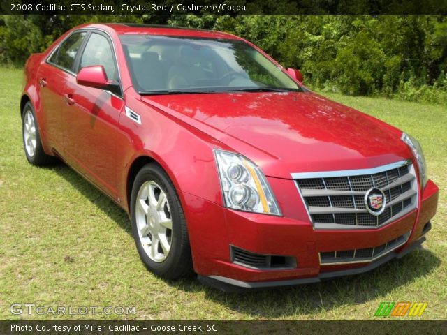 2008 Cadillac CTS Sedan in Crystal Red