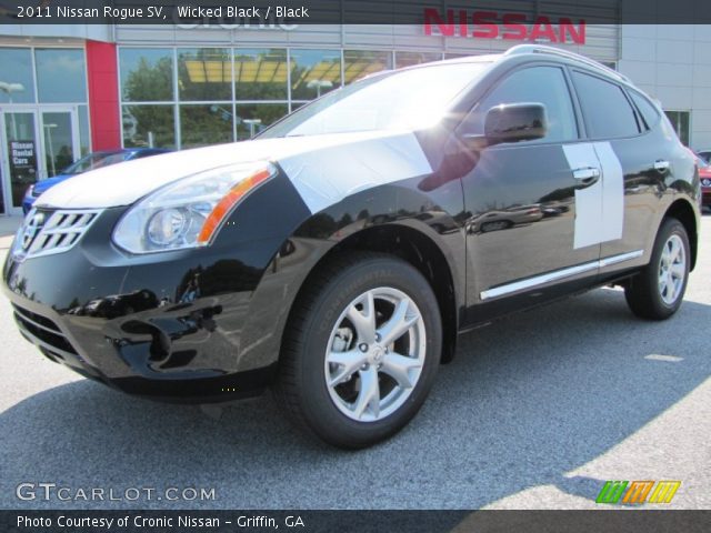 2011 Nissan Rogue SV in Wicked Black