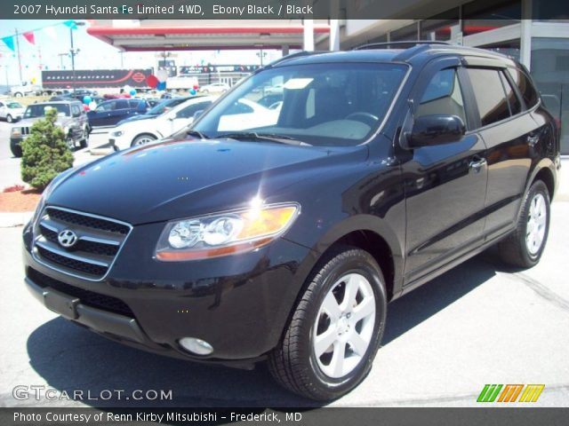 2007 Hyundai Santa Fe Limited 4WD in Ebony Black