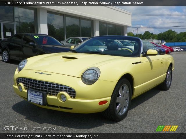 2002 Ford Thunderbird Premium Roadster in Inspiration Yellow