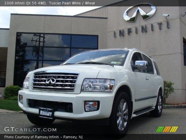 2008 Infiniti QX 56 4WD in Tuscan Pearl White
