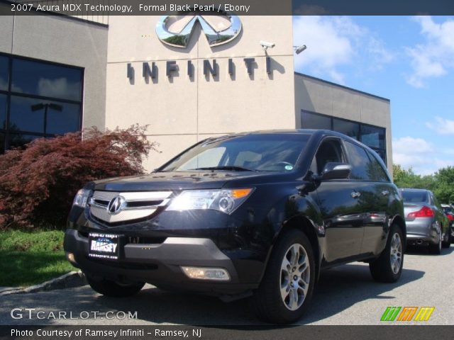 2007 Acura MDX Technology in Formal Black Pearl