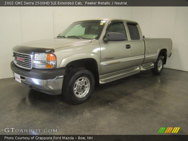 2002 GMC Sierra 2500HD SLE Extended Cab in Pewter Metallic