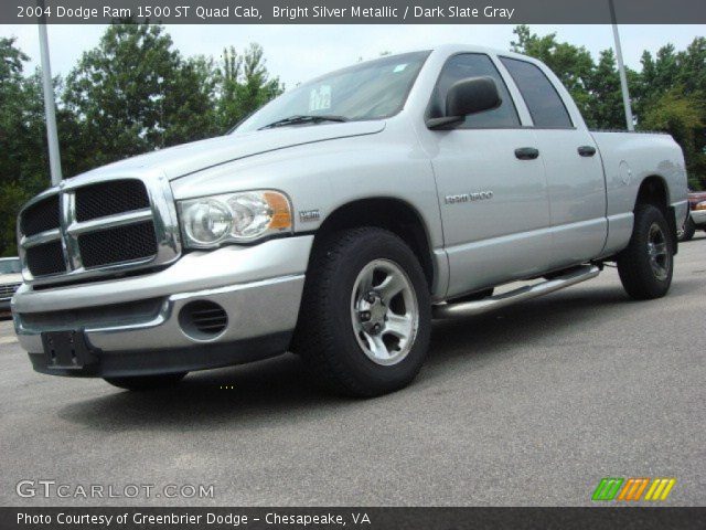 2004 Dodge Ram 1500 ST Quad Cab in Bright Silver Metallic